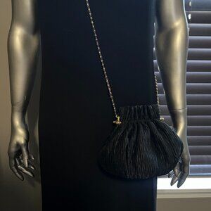 Black and Gold Coin Bucket‎ Purse Vintage